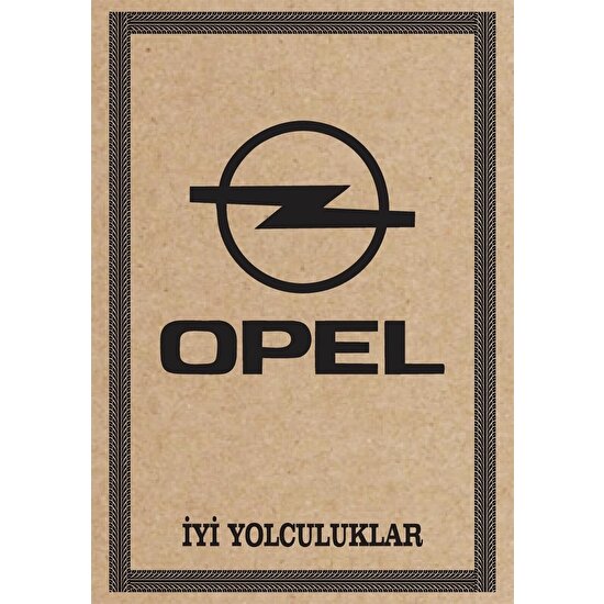 Cihan Oto Paspas Kağıdı Opel Amblem Baskılı 100 Adet 35 x 50 cm
