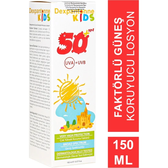 Dexpantonne Kids SPF50+ Güneş Koruyucu Losyon 150 ml