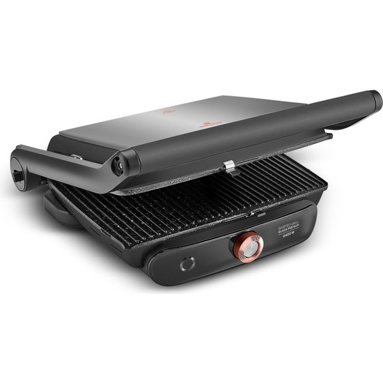 Karaca Gastro Grill Glass Premium Tost Makinesi Black Copper 2400 W