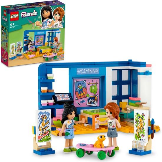 LEGO® Friends Liann'ın Odası 41739 - 6 Yaş ve Üzeri Çocuklar Için 2 Mini Bebek Içeren Yaratıcı Oyuncak Yapım Seti (204 Parça)