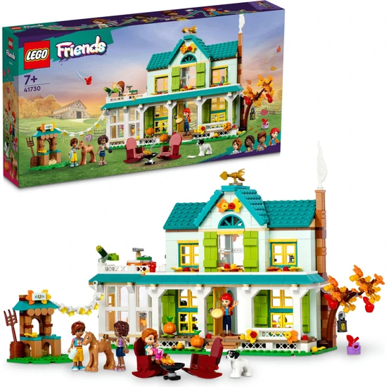 LEGO® Friends Autumn#un Evi 41730 - 7 Yaş ve Üzeri Çocuklar Için 4 Mini Bebek Içeren Yaratıcı Oyuncak Yapım Seti (853 Parça)