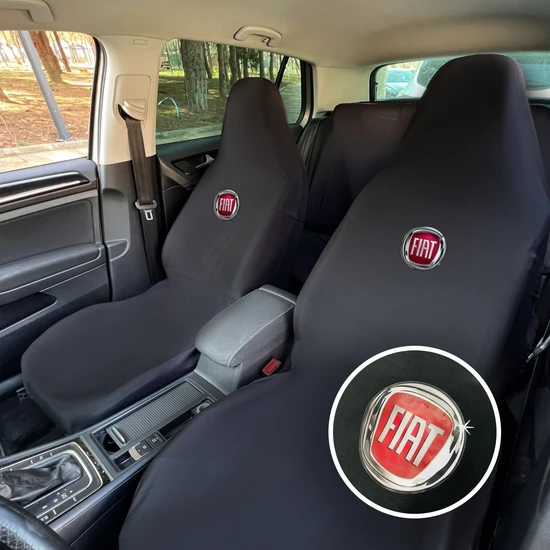 Teksin Fiat Fiorino Oto Koltuk Servis Kılıfı Siyah Likralı Esnek Tüm Araç Modellerine Uygun Universal