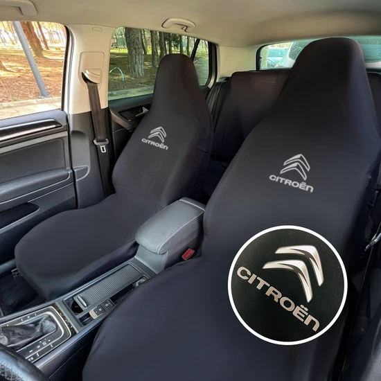 Teksin Citroen C5 Aircross Oto Koltuk Servis Kılıfı Siyah Likralı Esnek Tüm Araç Modellerine Uygun Universal