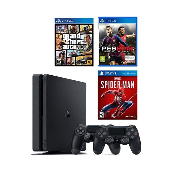 Playstation 4 Slim Kasa 500 GB 2 Kol ve 3 Oyun Teşhir Ürünü Fiyatı