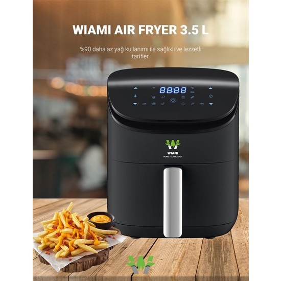 WIAMI AIR FRYER 3.5L AKILLI YAGSIZ FRITOZ Fiyatı