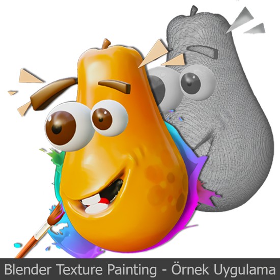 Sanal Öğretim Blender Texture Painting Video Ders Eğitim Kitabı