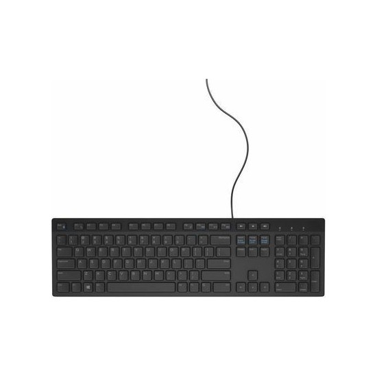 Dell KB216 USB Kablolu Standart Klavye Siyah Ev - Ofis Kullanımı İçin Kare Tuşlarla