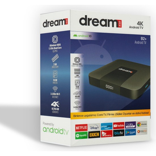 Dreamstar B2 Pro 4K 16GB 2gb Ram Android TV B2 Plus Fiyatı