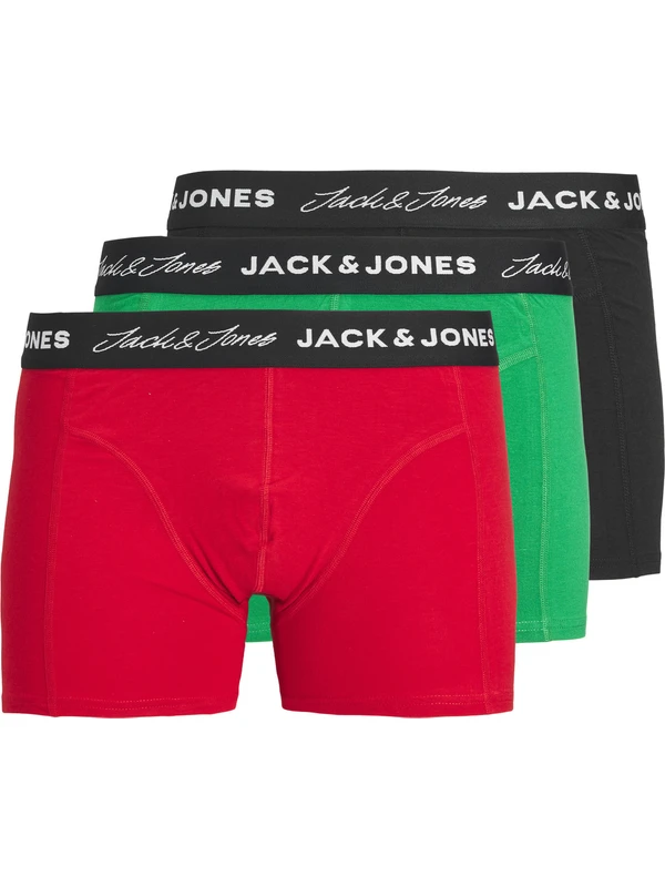 Jack & Jones 3'lü Bambu Boxer Paketi- Salem