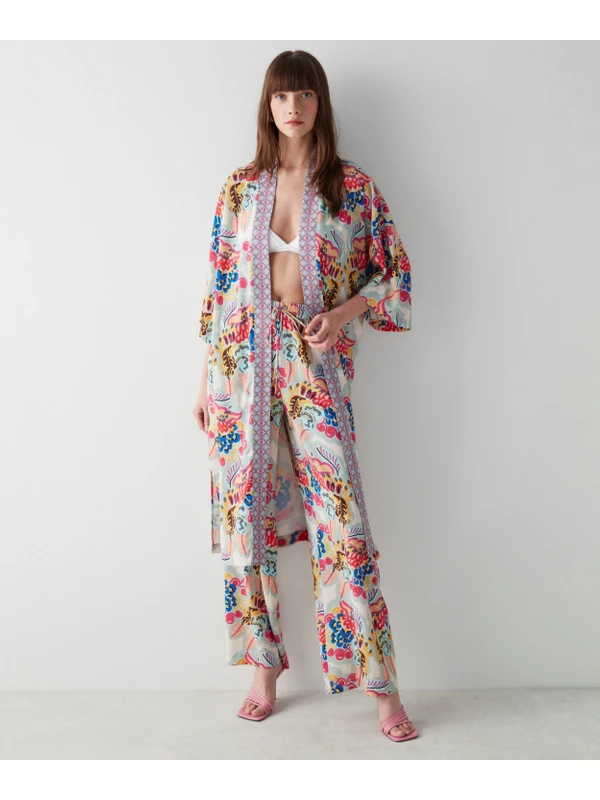 Miss İpekyol Desenli Kimono
