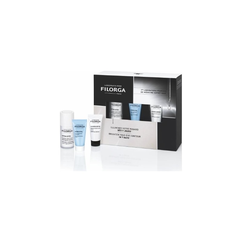 Filorga Aydınlatıcı Cilt Bakım Seti Optim Eyes Hydra Hyal Cream Scrub Detox