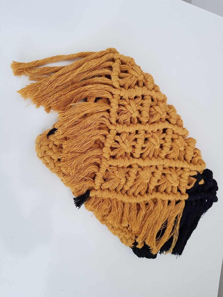 Zuviel Deco Makrome Clutch Çanta