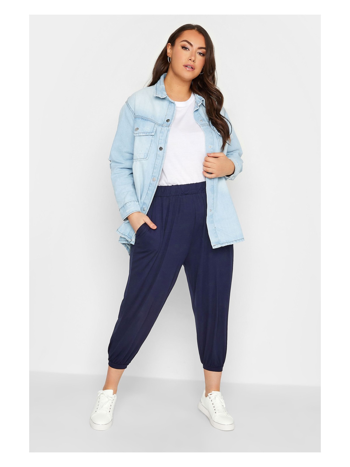 Uniq Store Büyük Beden Paçası Lastikli Pantolon 144780