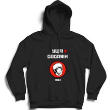 The Fame Yuri Gagarin, 1961, Astronot, Uzay Kapüşonlu Sweatshirt Hoodie