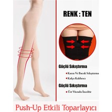 Secret Moda Anında 5 cm Incelten Sıkılaştırıcı Toparlayıcı Ten Korse Çorap