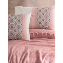 Cotton Box Jakarlı Çift Kişilik Pike Takımı Papina Pudra