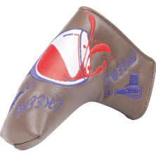 Burake Golf Putter Head Kapakları Kapatma ile Dayanıklı Golf Putter Kapakları Hediyelik Eşya Blade Kahve (Yurt Dışından)