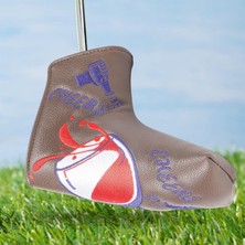Burake Golf Putter Head Kapakları Kapatma ile Dayanıklı Golf Putter Kapakları Hediyelik Eşya Blade Kahve (Yurt Dışından)