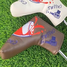 Burake Golf Putter Head Kapakları Kapatma ile Dayanıklı Golf Putter Kapakları Hediyelik Eşya Blade Kahve (Yurt Dışından)