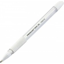 Tuğset Etiket Pensan Neon Jel Kalem - Tükenmez Kalem 1 mm Beyaz 1 Adet -T383