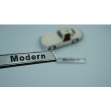 Dk Bmw Modern Yan Çamurluk 3m 3D Krom Logo Amblem Seti Orjinal Ürün