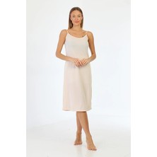 Medipek Ayarlanabilir Ip Askılı Uzun Elbise Astarı Jüpon