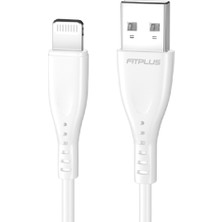 Fit Plus Fitplus Bianca B122 USB - iPhone Lightning Şarj Kablosu 2.4A 1mt