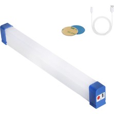 Powermaster BK-300 Mıknatıslı Şarjlı Solar Lamba 32 cm (2 Parça Halinde Paneli Unutma)