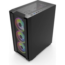 Archon Fury 4X120MM Fanlı Mesh Panel Pro Gaming Oyuncu Bilgisayar Kasası