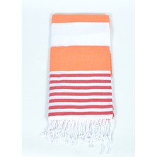 Buldan Store Marin Peştemal (Turuncu) %100 Pamuk 90*180cm. Banyo Havlusu, Plaj Havlusu