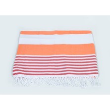 Buldan Store Marin Peştemal (Turuncu) %100 Pamuk 90*180cm. Banyo Havlusu, Plaj Havlusu