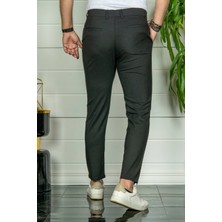 Modamesto Erkek Siyah Slim Fit Kumaş Pantolon