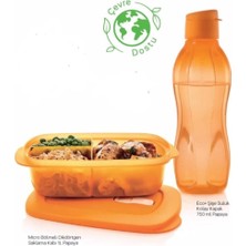 Tupperware Turuncu Matara Mikrokap Beslenme Kabı Seti