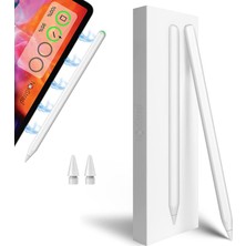 NovStrap Apple iPad Air 4/5 10.9 Uyumlu Kalem Pencil Manyetik Eşleşme Şarj Avuç İçi Reddi 2 Adet Uç