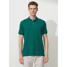 Altınyıldız Classics Polo Yaka Koyu Yeşil Erkek T-Shirt 4A9000000001