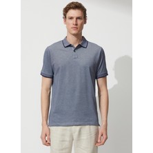 Altınyıldız Classics Polo Yaka Lacivert - Beyaz Erkek T-Shirt 4A9000000003