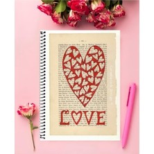 Anime And Your World Nostaliji ( Vintage ) Defter 1 Adet Özel Tasarım A5 Boyutu 15*21 cm  Telli Çizgisiz Orta Boy defter