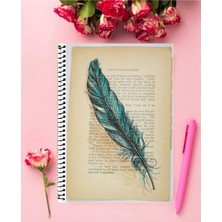 Anime And Your World Nostaliji ( Vintage ) Defter 1 Adet Özel Tasarım A5 Boyutu 15*21 cm  Telli Çizgisiz Orta Boy defter