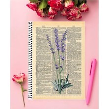 Anime And Your World   Nostaliji ( Vintage ) Defter 1 Adet Özel Tasarım A4 Boyutu 21*29 cm Telli Kareli Büyük Boy Defter