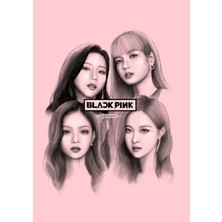 Anime And Your World Blackpink Manga  Defter 1 Adet Özel Tasarım A4 Boyutu 21*29 cm Telli Kareli Büyük Boy Defter