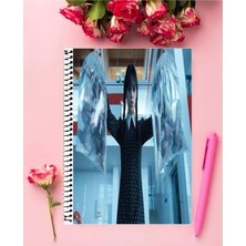Anime And Your World Wednasday Defter 1 Adet Özel Tasarım A4 Boyutu 21*29 cm Telli Çizgili Büyük Boy Defter