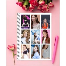 Anime And Your World Chaeryeong Itzy Defter 1 Adet Özel Tasarım A4 Boyutu 21*29 cm  Telli Çizgisiz Büyük Boy defter