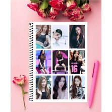 Anime And Your World Chaeryeong Itzy Defter 1 Adet Özel Tasarım A4 Boyutu 21*29 cm  Telli Çizgisiz Büyük Boy defter