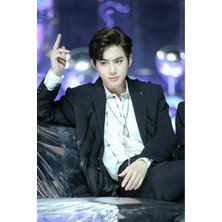 Anime And Your World Exo Suho Defter 1 Adet Özel Tasarım A4 Boyutu 21*29 cm  Telli Çizgisiz Büyük Boy defter