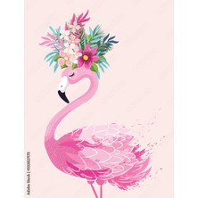 Anime And Your World Flamingo Defter 1 Adet Özel Tasarım A4 Boyutu 21*29 cm  Telli Çizgisiz Büyük Boy defter