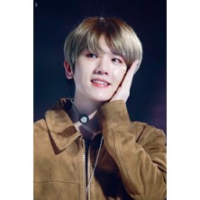 Anime And Your World Exo Byun Baekhyun Defter 1 Adet Özel Tasarım A4 Boyutu 21*29 cm  Telli Çizgisiz Büyük Boy defter