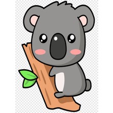 Anime And Your World Koala  Defter 1 Adet Özel Tasarım A4 Boyutu 21*29 cm Telli Kareli Büyük Boy Defter