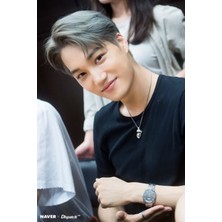 Anime And Your World Exo Kai  Defter 1 Adet Özel Tasarım A4 Boyutu 21*29 cm Telli Kareli Büyük Boy Defter