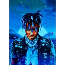 Anime And Your World Juice Wrld Defter 1 Adet Özel Tasarım A4 Boyutu 21*29 cm  Telli Çizgili Büyük Boy defter