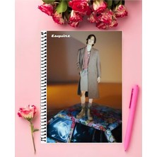 Anime And Your World Jimin Bts Defter 1 Adet Özel Tasarım A4 Boyutu 21*29 cm  Telli Çizgisiz Büyük Boy defter